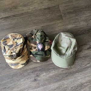 Three summer hats
